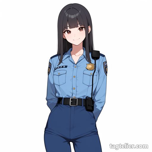 警官（police）で生成したAIイラストの見本