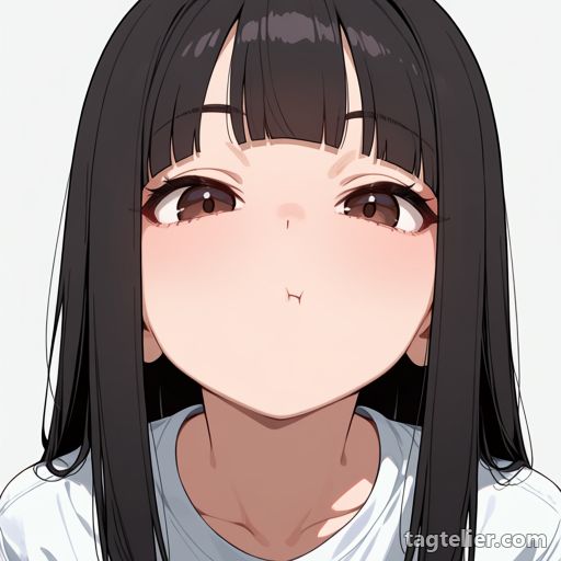 むくれ（pout）で生成したAIイラストの見本