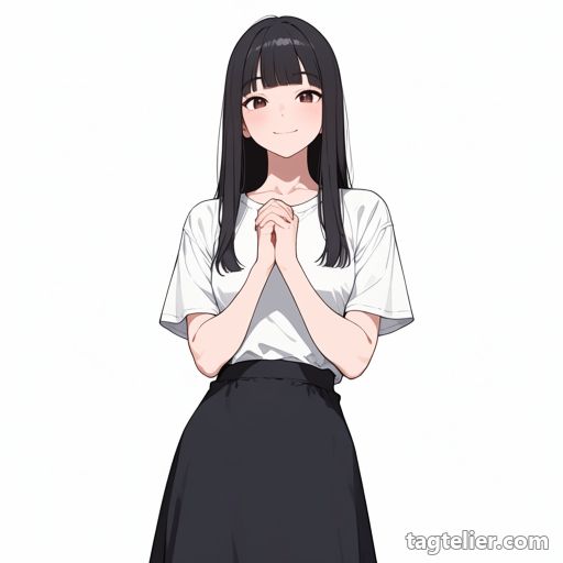 お祈り（praying）で生成したAIイラストの見本