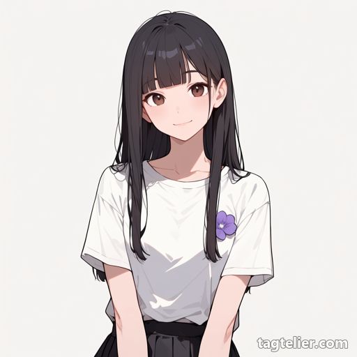 紫の花（purple_flower）で生成したAIイラストの見本