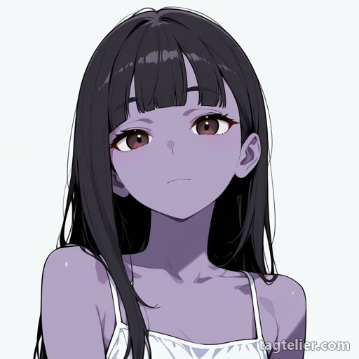 紫の肌（purple_skin）で生成したAIイラストの見本