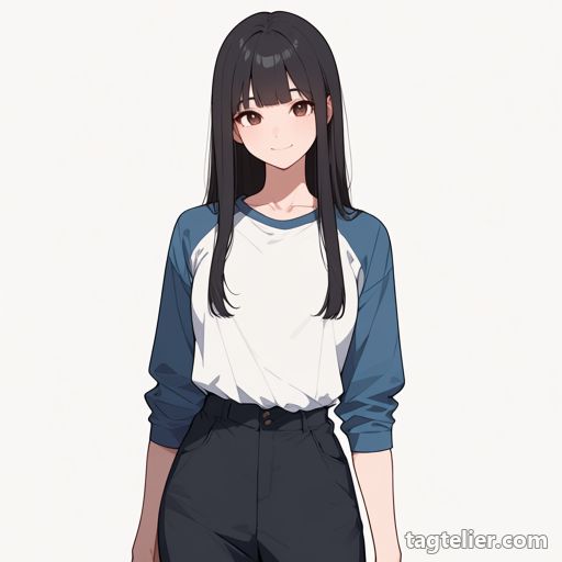ラグラン袖（raglan_sleeves）で生成したAIイラストの見本