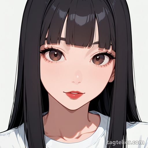 赤い唇（red lips）で生成したAIイラストの見本