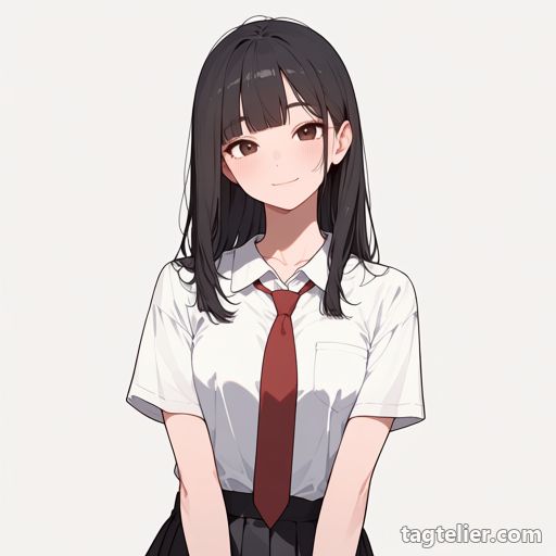 赤ネクタイ（red_necktie）で生成したAIイラストの見本