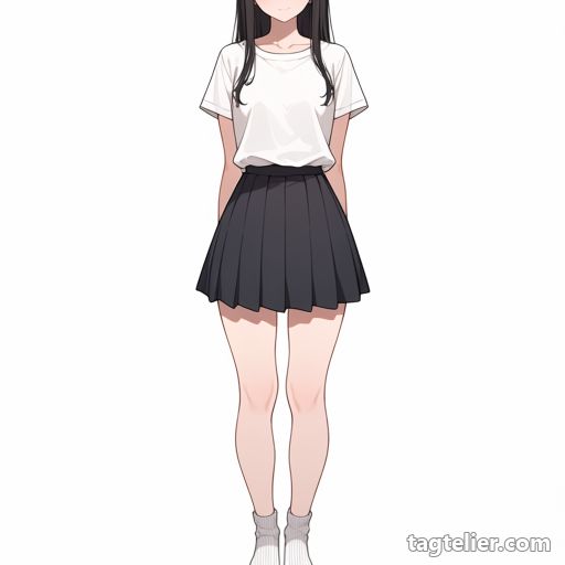 リブソックス（ribbed socks）で生成したAIイラストの見本