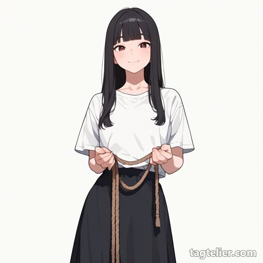 ロープ（rope）で生成したAIイラストの見本