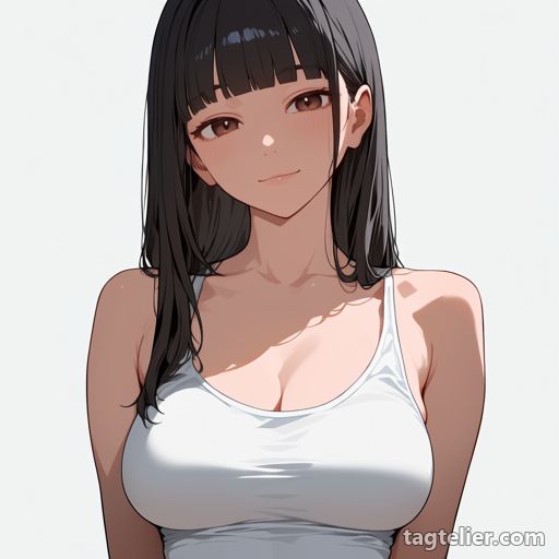 垂れた胸（sagging_breasts）で生成したAIイラストの見本