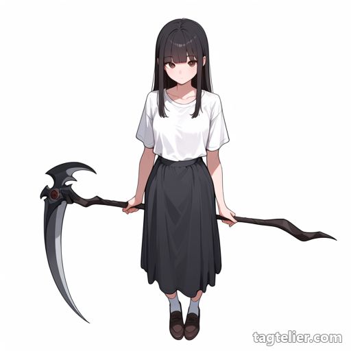 大鎌（scythe）で生成したAIイラストの見本