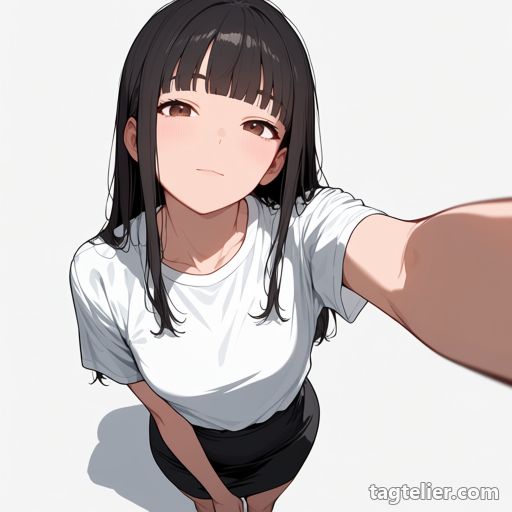 自撮り（selfie）で生成したAIイラストの見本