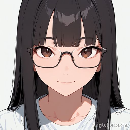 ハーフリム眼鏡（semi-rimless_eyewear）で生成したAIイラストの見本