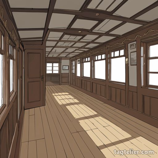船内（ship interior）で生成したAIイラストの見本