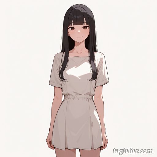 短いドレス（short_dress）で生成したAIイラストの見本