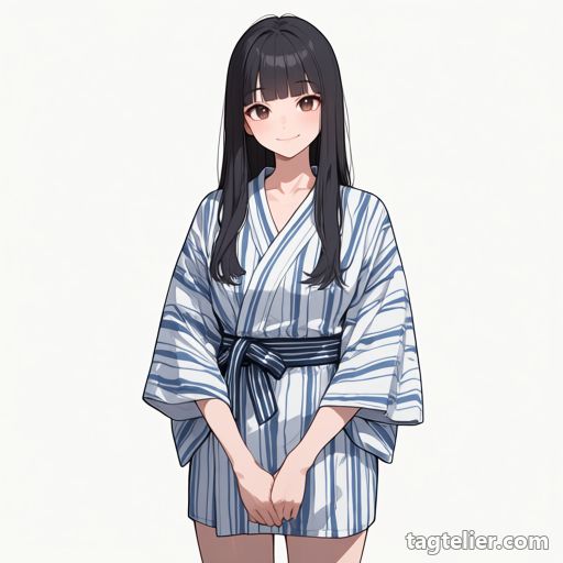 短い着物（short_kimono）で生成したAIイラストの見本