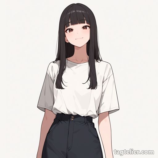 半袖（short_sleeves）で生成したAIイラストの見本