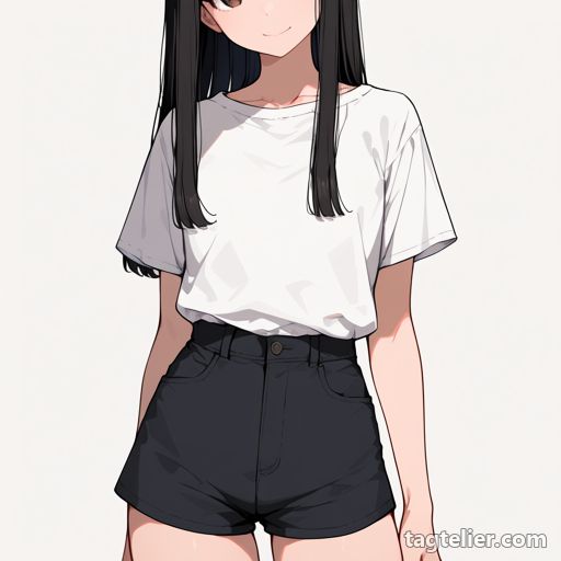 ショートパンツ（shorts）で生成したAIイラストの見本