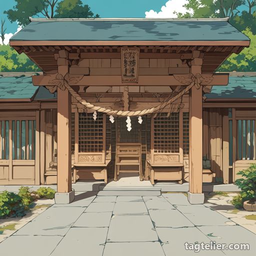 神社（shrine）で生成したAIイラストの見本