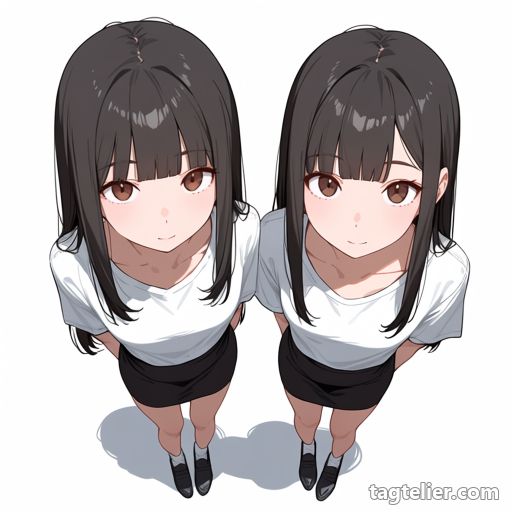きょうだい（siblings）で生成したAIイラストの見本