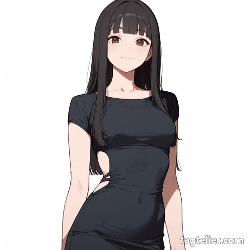 脇の開き（side cutout）で生成したAIイラストの見本