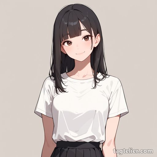 シンプル背景（simple background）で生成したAIイラストの見本
