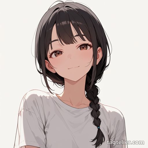 シングルブレイド（single braid）で生成したAIイラストの見本