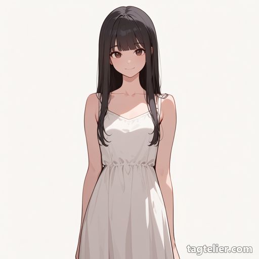 ノースリーブドレス（sleeveless dress）で生成したAIイラストの見本