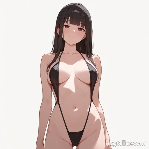スリングショット水着（slingshot swimsuit）で生成したAIイラストの見本