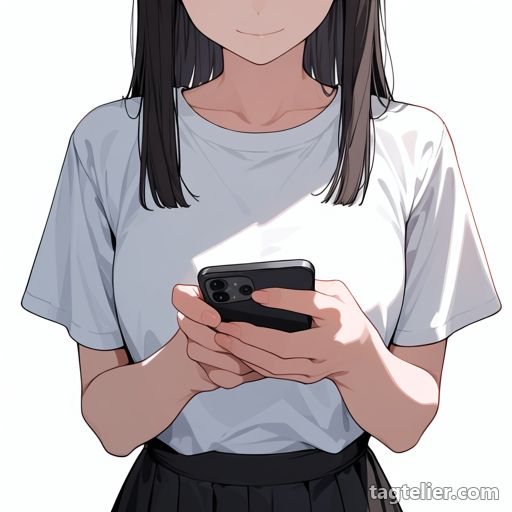 スマートフォン（smartphone）で生成したAIイラストの見本