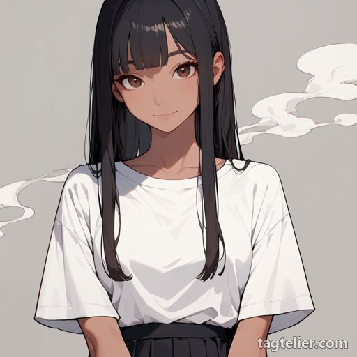 煙（smoke）で生成したAIイラストの見本