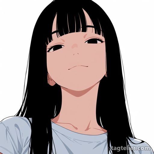 ソリッドオーバル目（solid_oval_eyes）で生成したAIイラストの見本