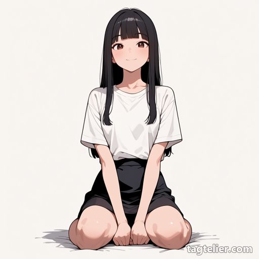 開脚（spread_legs）で生成したAIイラストの見本