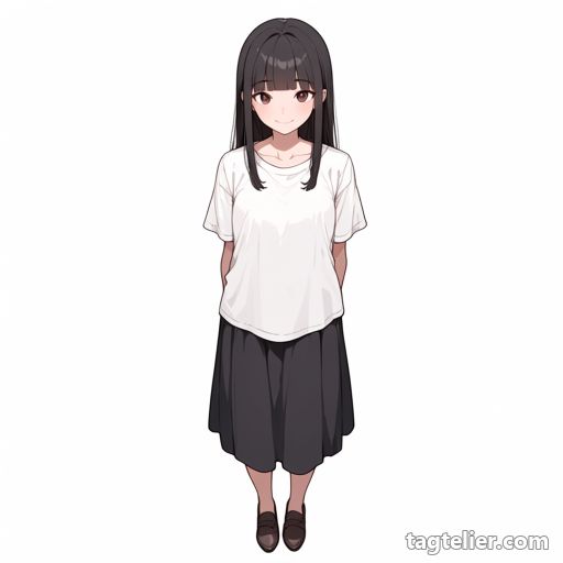 立ち（standing）で生成したAIイラストの見本