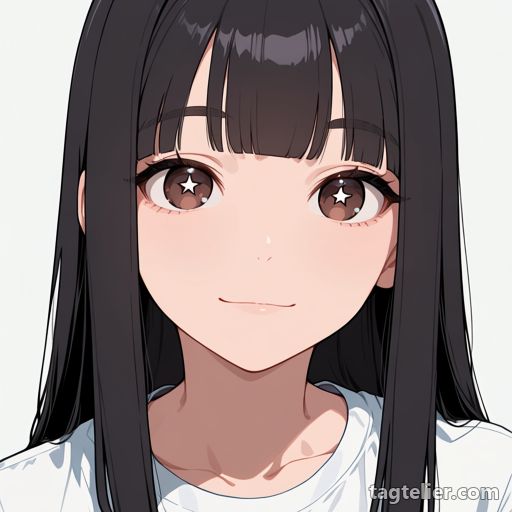 星型瞳孔（star-shaped pupils）で生成したAIイラストの見本