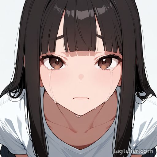 流れる涙（streaming_tears）で生成したAIイラストの見本