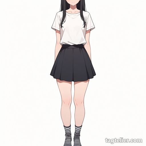 ストライプソックス（striped socks）で生成したAIイラストの見本
