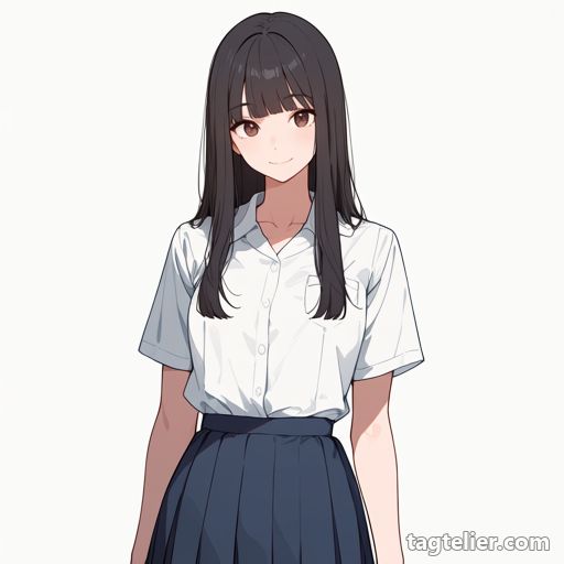 夏服（summer_uniform）で生成したAIイラストの見本