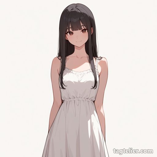 サマードレス（sundress）で生成したAIイラストの見本