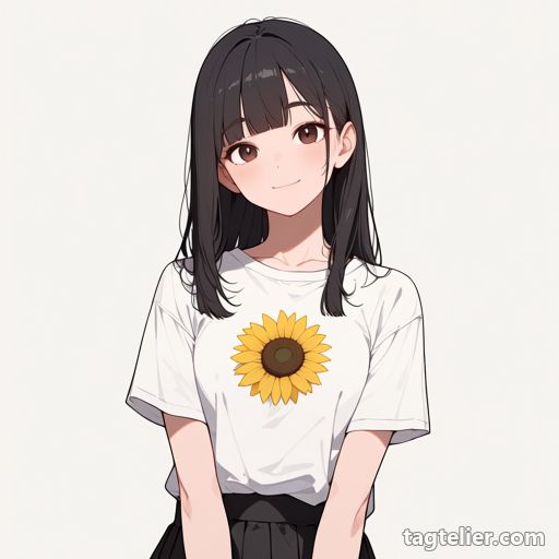 ひまわり（sunflower）で生成したAIイラストの見本