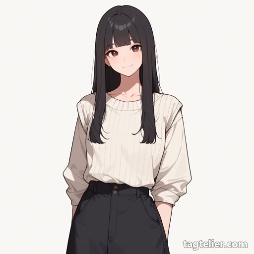 セーターベスト（sweater_vest）で生成したAIイラストの見本