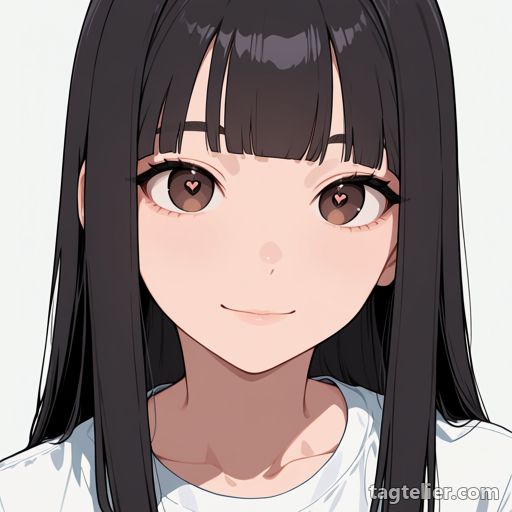 記号型の瞳（symbol-shaped_pupils）で生成したAIイラストの見本