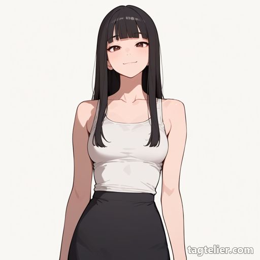 タンクトップ（tank top）で生成したAIイラストの見本