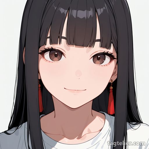 タッセルイヤリング（tassel_earrings）で生成したAIイラストの見本