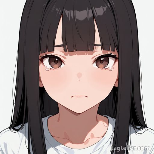涙をこらえる（tearing up）で生成したAIイラストの見本