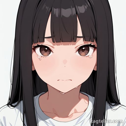 涙（tears）で生成したAIイラストの見本