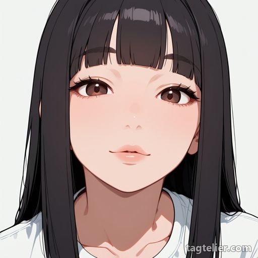 ぽってりした唇（thick_lips）で生成したAIイラストの見本