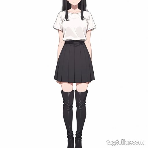 サイハイブーツ（thigh_boots）で生成したAIイラストの見本
