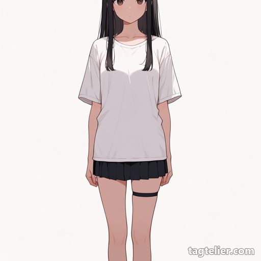 太もものストラップ（thigh_strap）で生成したAIイラストの見本