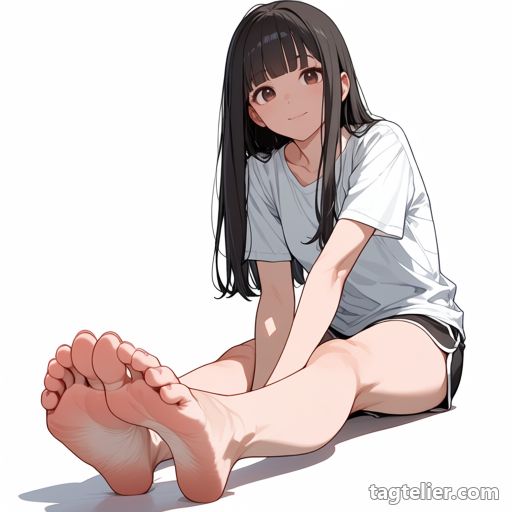 足の爪（toenails）で生成したAIイラストの見本
