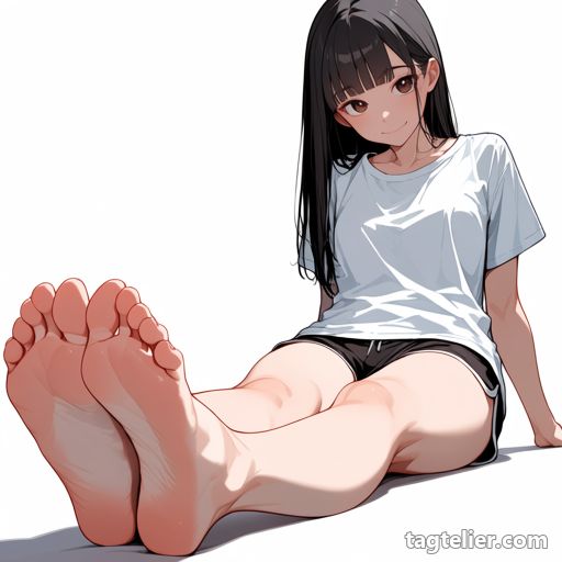 足の指（toes）で生成したAIイラストの見本