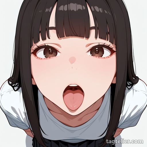 舌（tongue）で生成したAIイラストの見本