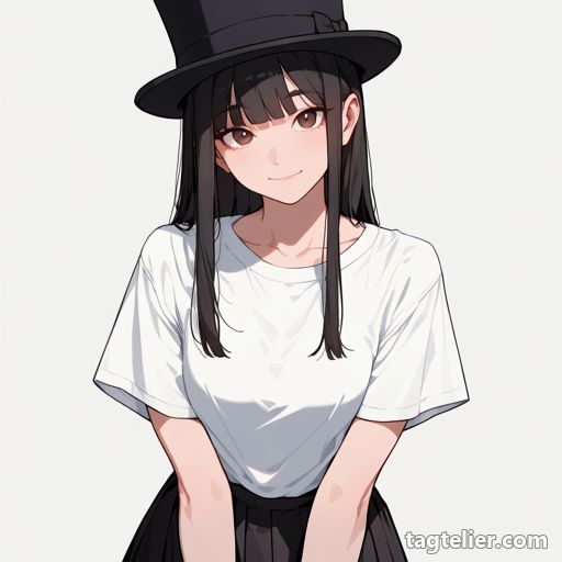 シルクハット（top_hat）で生成したAIイラストの見本